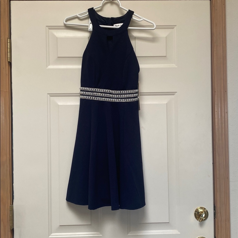 Emerald Sundae Navy Blue Prom Dress